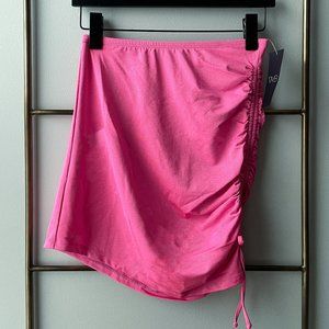VYB Pink Shimmer Cinching Cover-Up Miniskirt